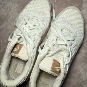 Nike White and Tan Athletic Shoes